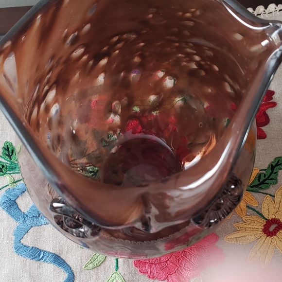 Blown glass owl vase - Picture 2 of 5